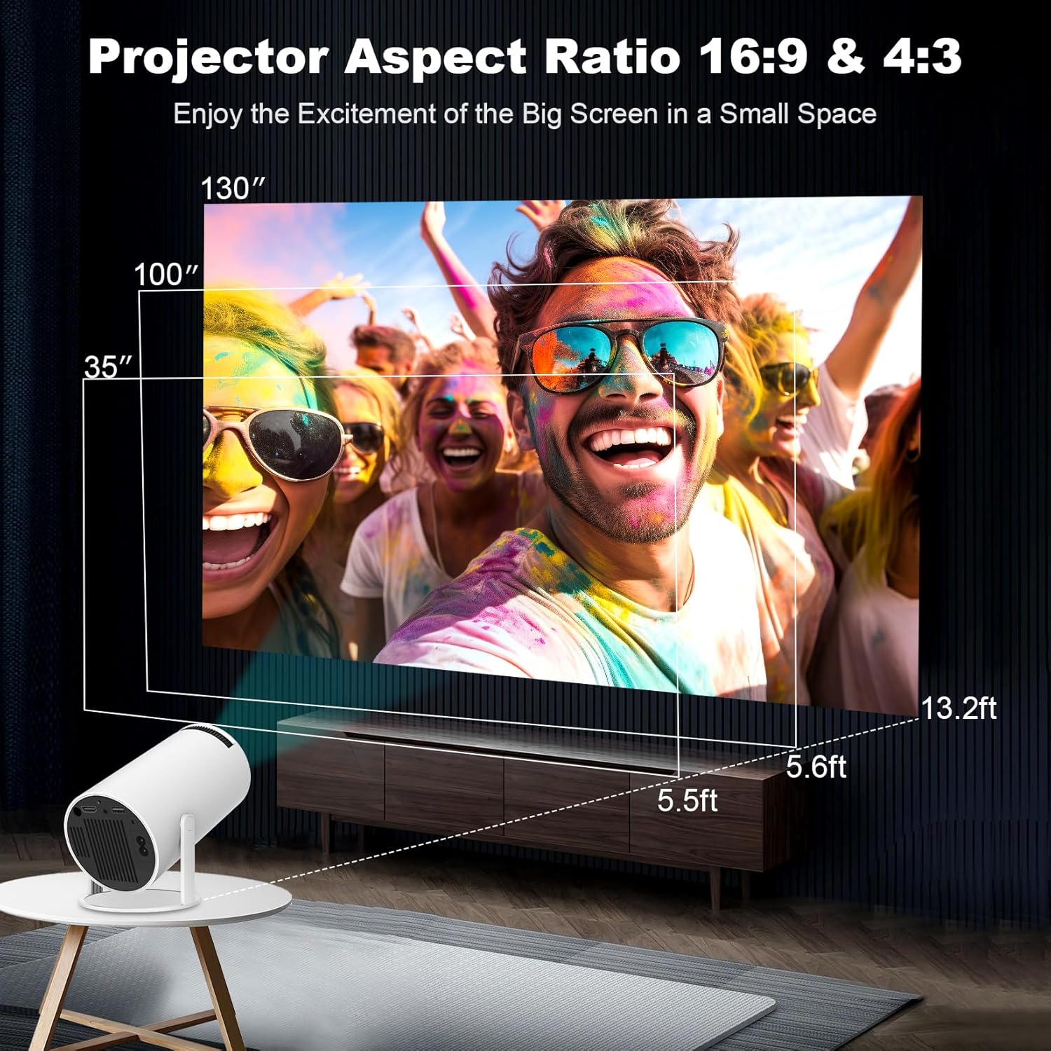 Cinematic Experience Mini Projector